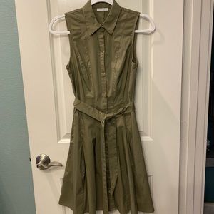 Sleeveless Button Down Dress